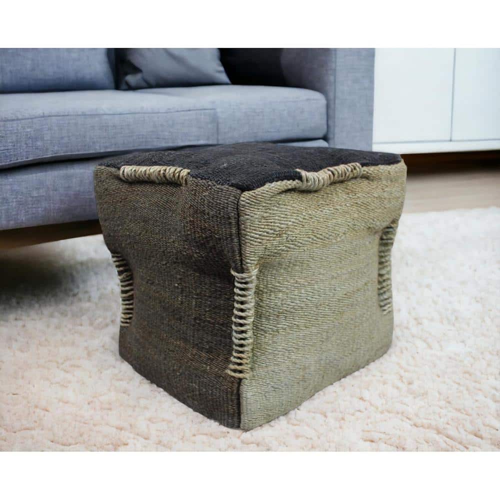 Black and Taupe Fabric Specialty Cube Ottoman price history on PriceWatchPro