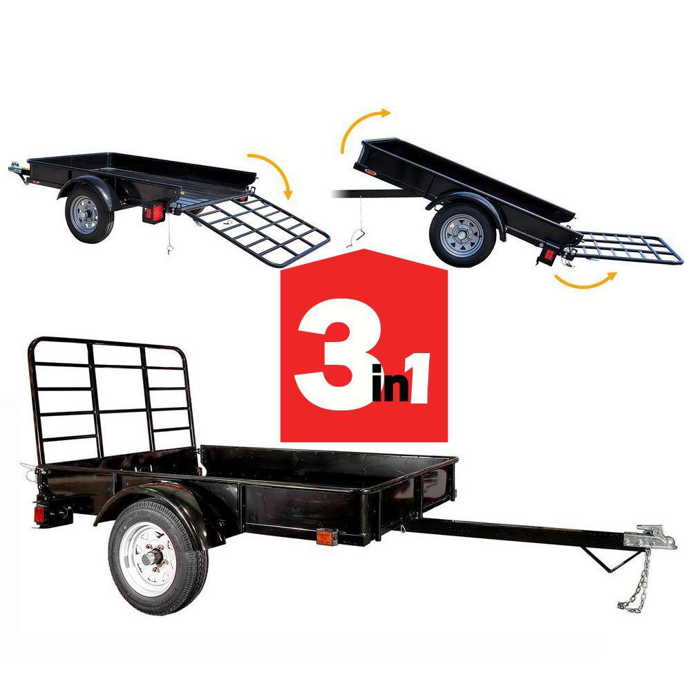 Detail K2 1295 lbs. Capacity 4 ft. x 6 ft. Flatbed TrailerMMT4X6 The