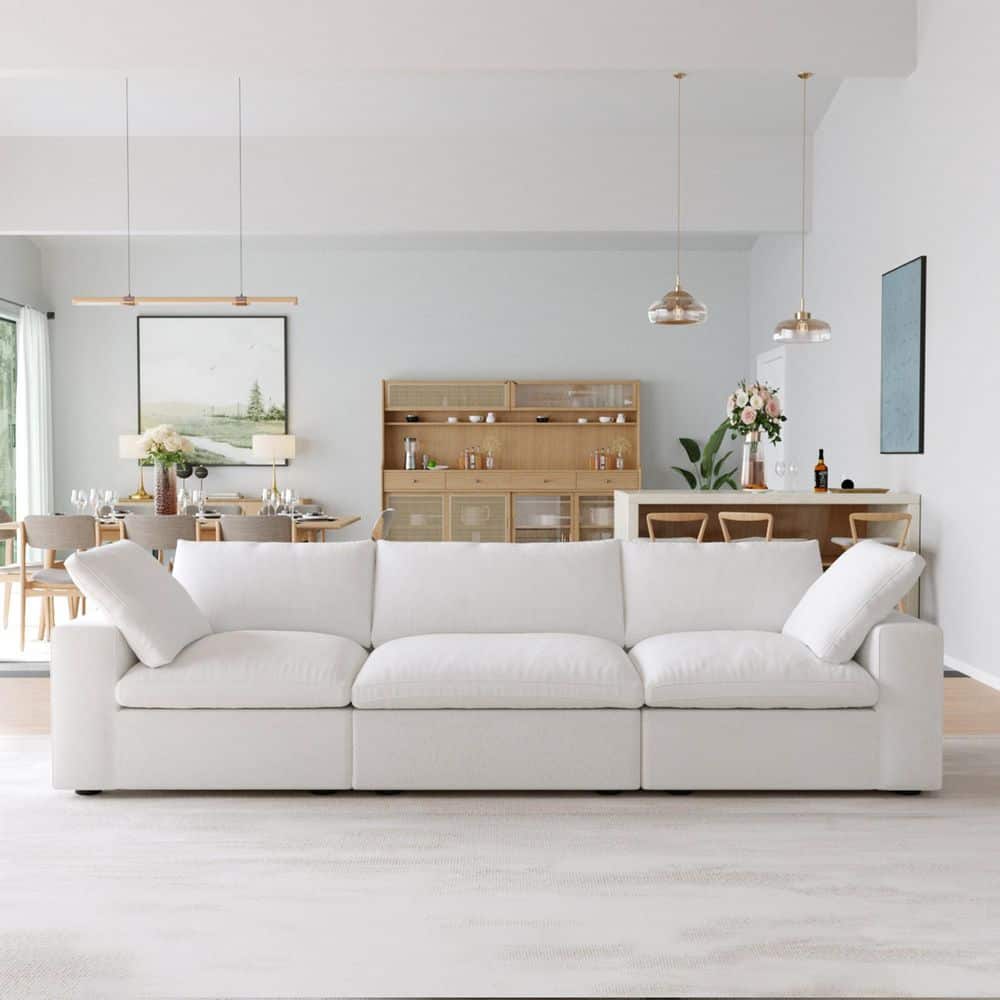 Modular Deep Seat Sectional Sofa 120.45in - rated 5 stars from 1 reviews