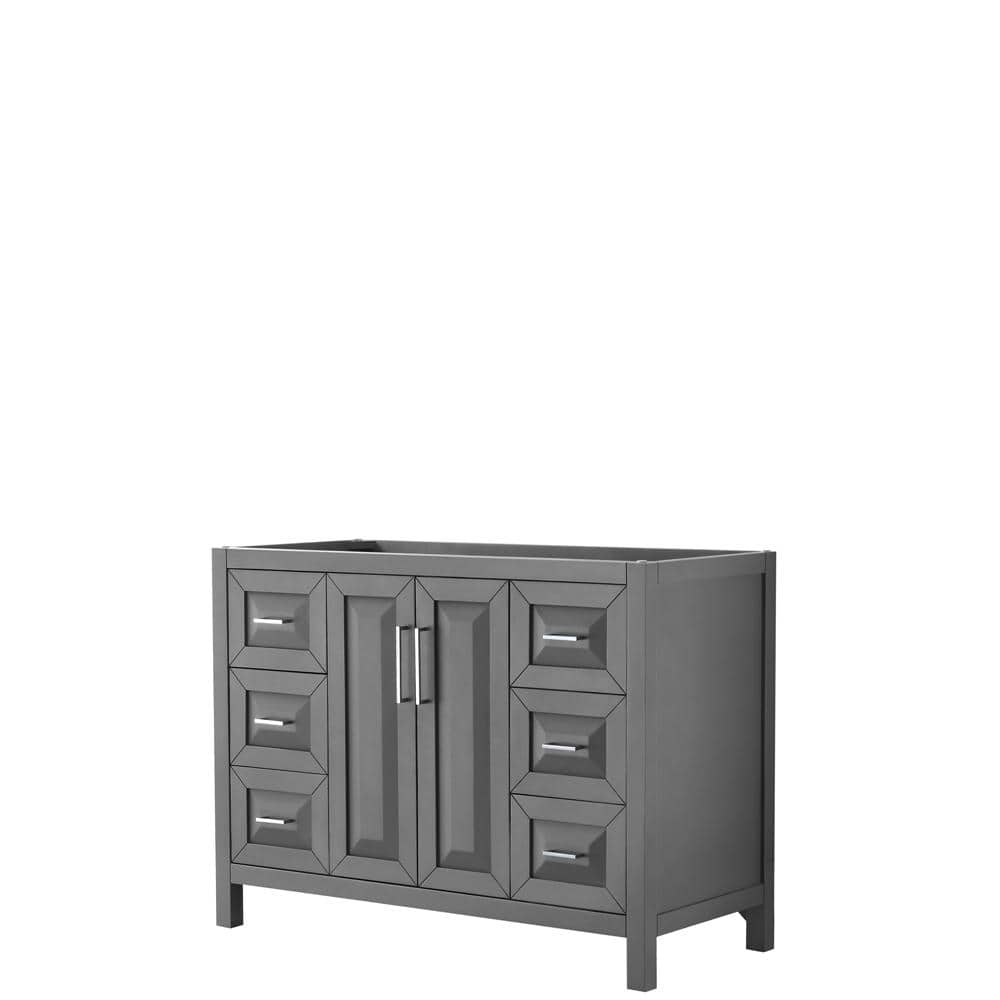 Wyndham Collection Daria 47 In. Single Bathroom Vanity Cabinet Only In Dark Gray-Wcv252548Skgcxsxxmxx - The Home Depot