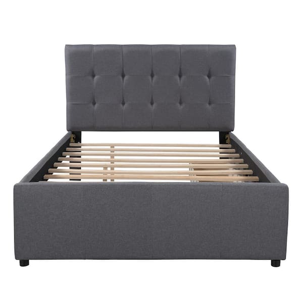 Platform Bed Wood Bed Frame with Storage Drawers - On Sale - Bed Bath &  Beyond - 37496923