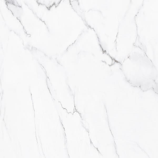 SURFACE Design By TechnoDesign Marble Collection 31.5 in x 15.75 in. White Marble PVC Fiber Board Self-Adhesive Wall, Covering 18.1 sq. ft. (6-Pack)