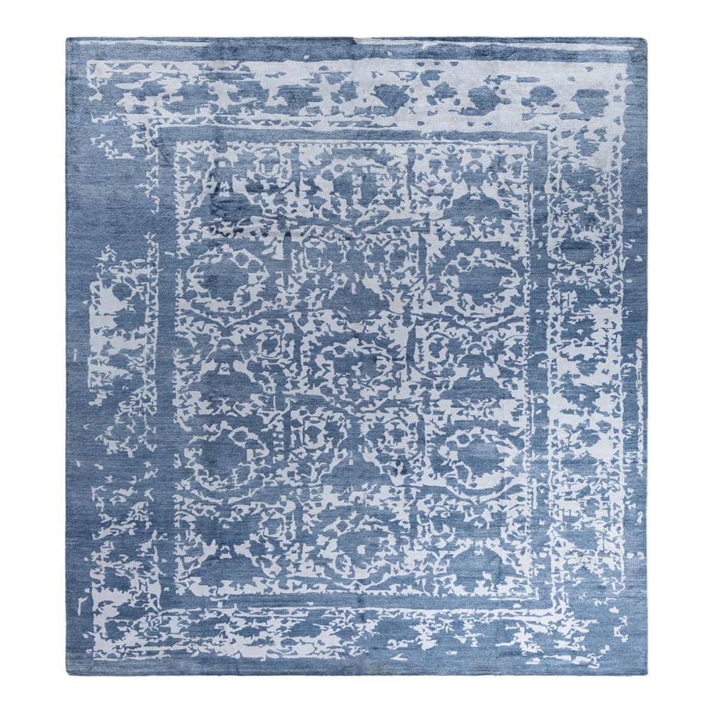 Modern-Contemporary White 9 X 12 Hand-Knotted Silk Indoor Area Rug price history on PriceWatchPro