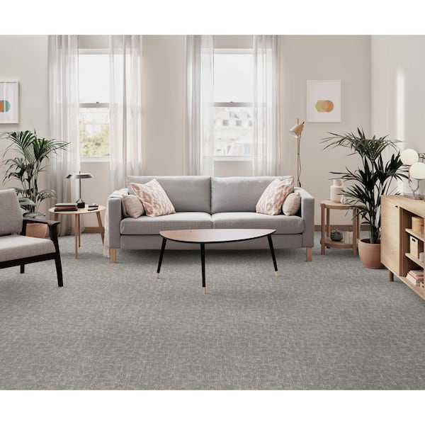 Endless Love - Jute-Beige 12 ft. 42 oz. High Performance Polyester Pattern Carpet - Installation Required