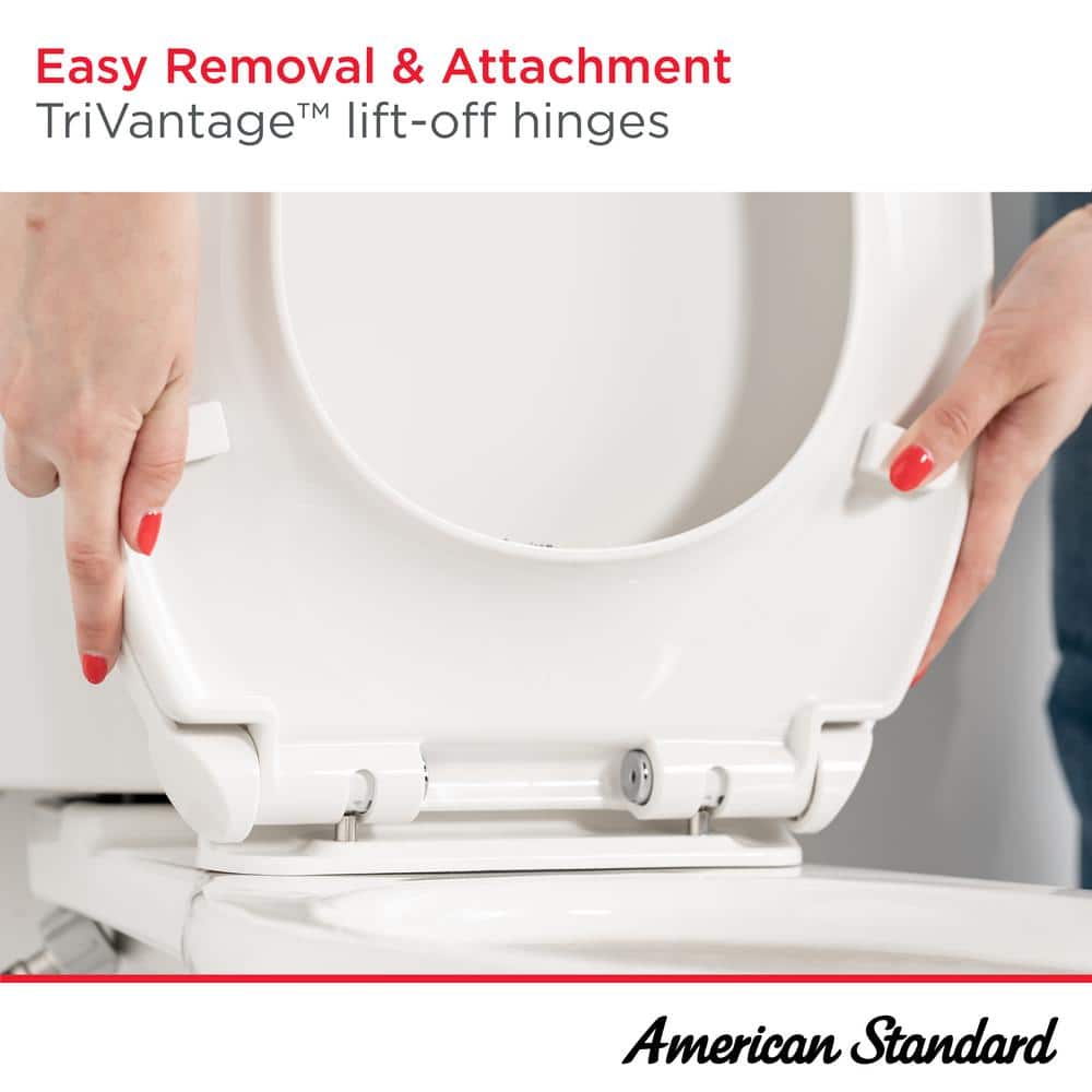 White Elongated Soft Close Toilet Seat with Ever Clean Surface