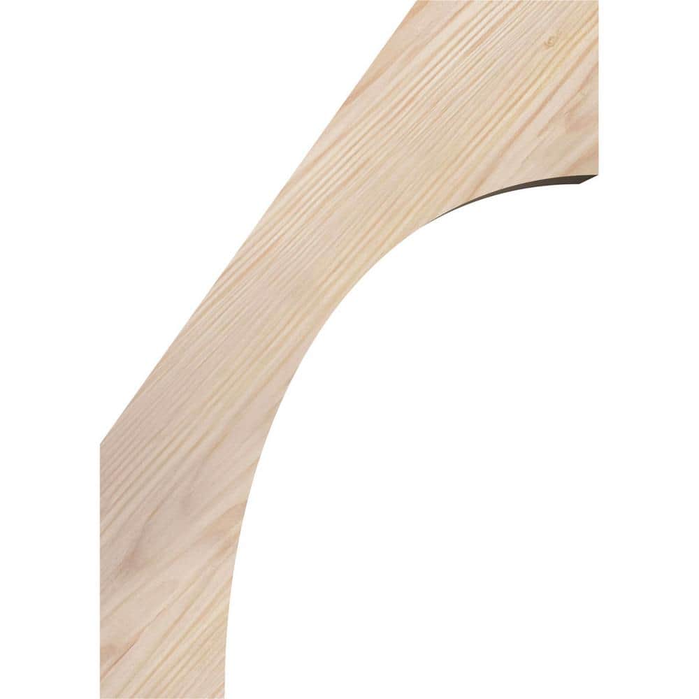 Smooth Douglas Fir 10" x 14" Rustic Wood Corbel