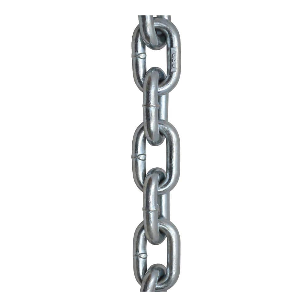 KingChain 5/16 in. x 20 ft. Grade 30 Proof Coil Chain Zinc Plated  Heavy-Duty Carry Bag 525221 - The Home Depot