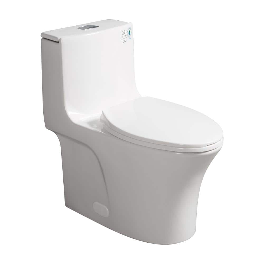 1-piece 1.1/1.6 GPF Dual Flush Ceramic Toilet in White, MAP 1000g,ADA Certified price history on PriceWatchPro