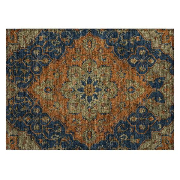 Chantille Machine Washable Indoor/Outdoor Abstract ACN3027 Terracotta 3 ft. x 4 ft. Area Rug