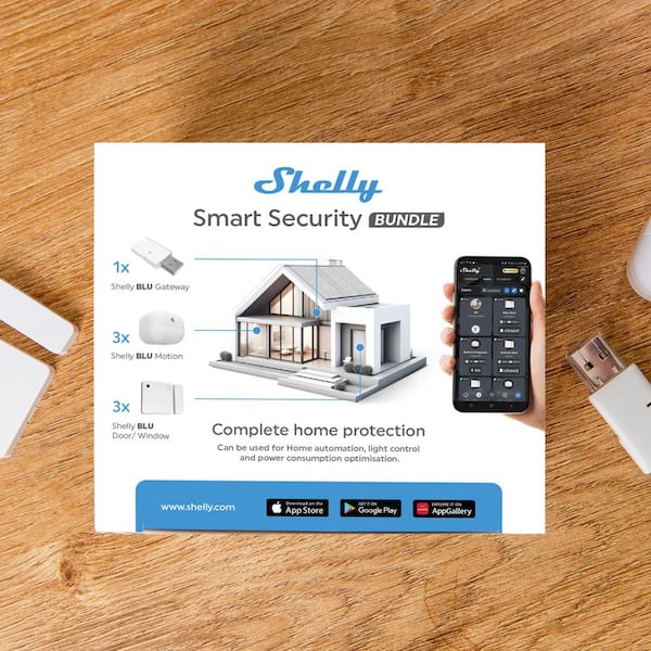 Shelly Smart Security Bundle, Bluetooth Devices, Home Automation