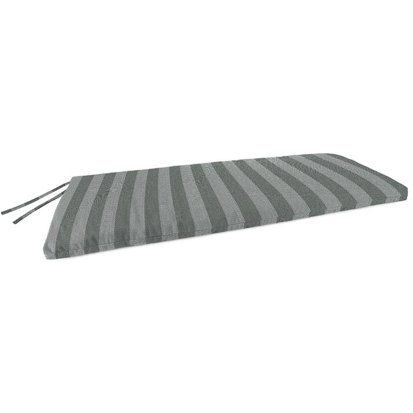 Jordan Manufacturing 48 in. L x 18 in. W x 3.5 in. T Conway Smoke Outdoor Rectangular Settee Swing Bench Cushion