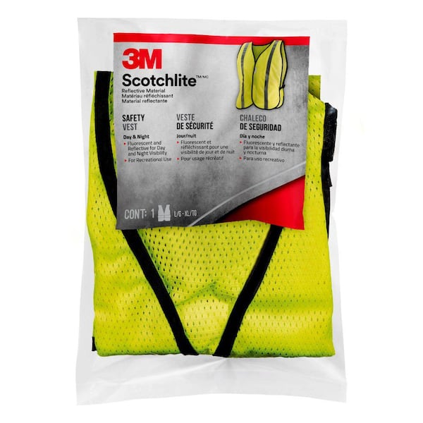 Scotchlite Mesh Reflective Material Day/Night Safety Vest