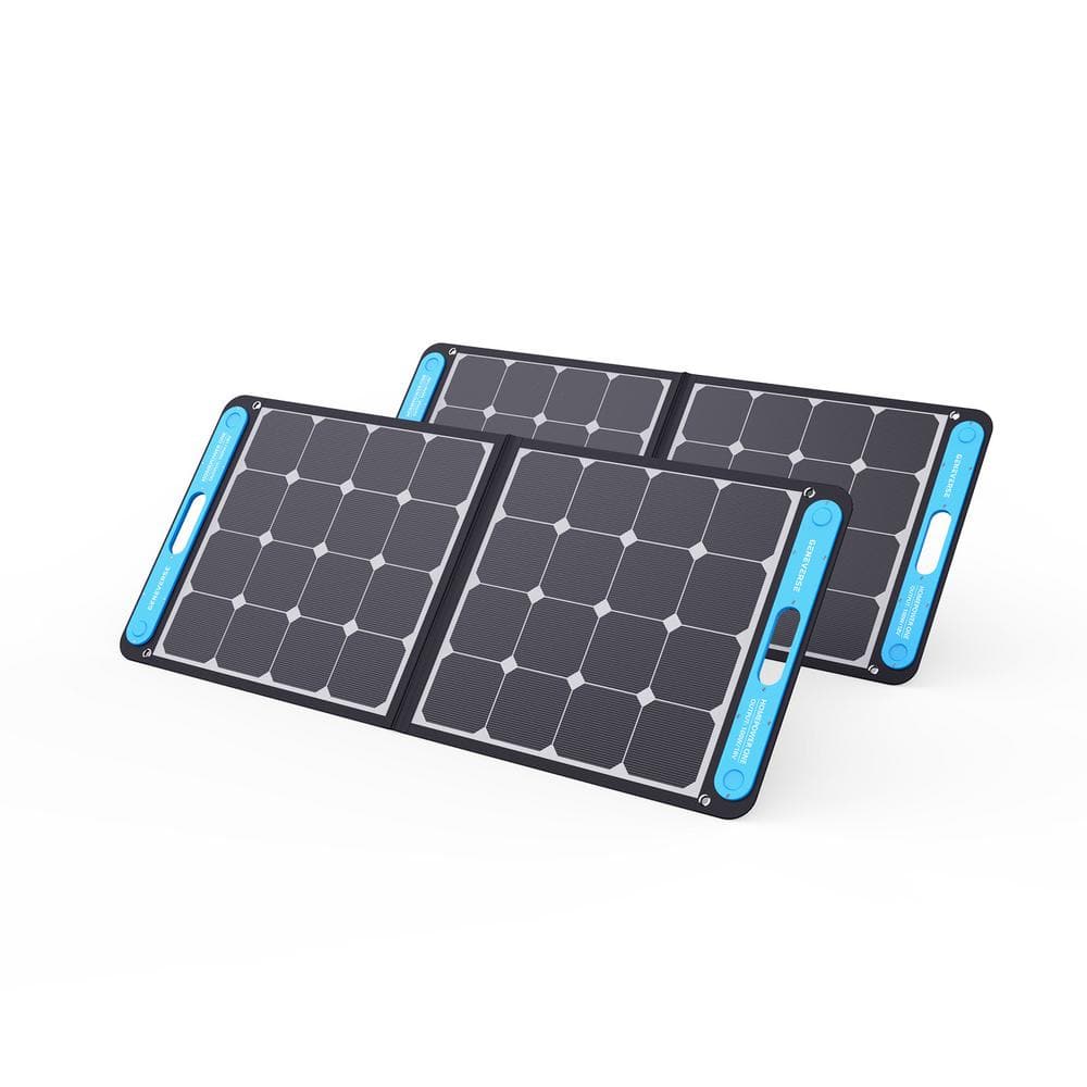 GENEVERSE Two 100-Watt Portable SolarPower ONE Solar Panels for HomePower ONE -  80-GVUS-SP1002