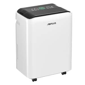 70 pt. 4,500 sq. ft. Quiet Dehumidifier in White with Drain Hose for Home, Basement, with Auto Defrost, 24H Timer