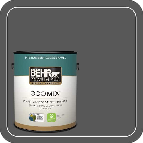 1 gal. #PPU24-22 Shadow Mountain Semi-Gloss Enamel EcoMix Plant-Based Interior Paint & Primer