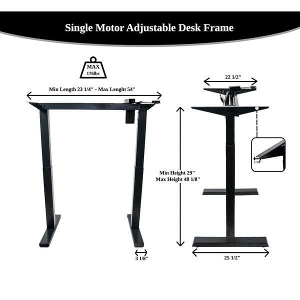 ergomax height adjustable ergonomic standing workstation