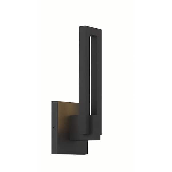 Kovacs Music Sand Black Outdoor Hardwired Wall Lantern Sconce