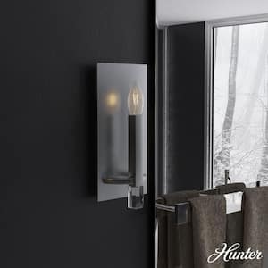 Sunjai 1-Light Brushed Nickel Wall Sconce