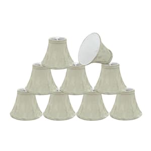 6 in. x 5 in. Butter Creme Bell Lamp Shade (9-Pack)