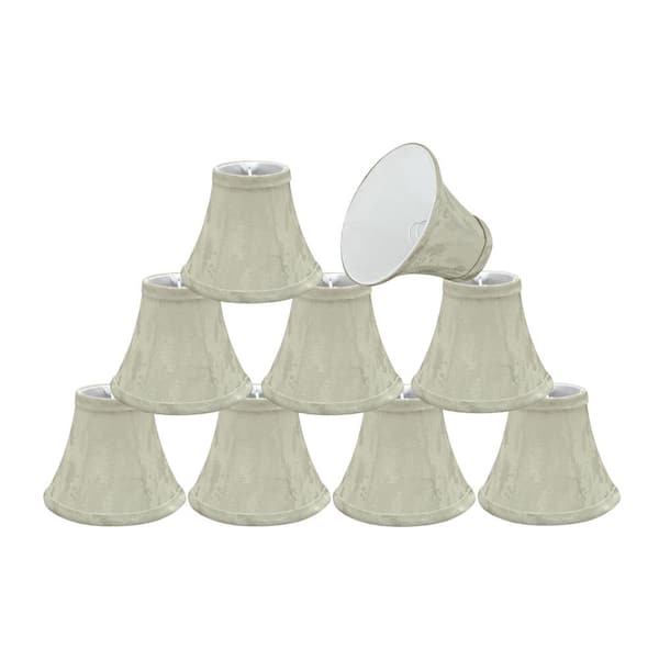 Aspen Creative Corporation 6 in. x 5 in. Butter Creme Bell Lamp Shade (9-Pack)