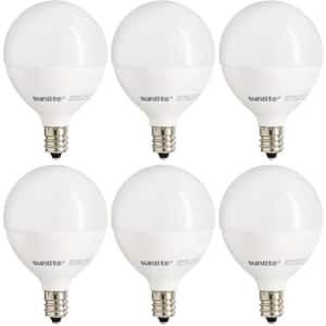 40-Watt Equivalent Warm White G16.5 Dimmable LED Light Bulb (6-Pack)