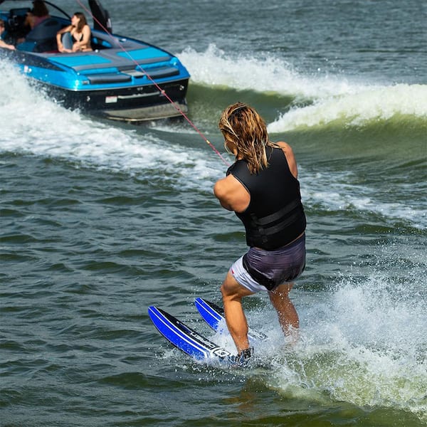 Adult 68 in. Celebrity Water skis, Blue and Black