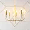JONATHAN Y Amoros 27.25 in. 8-Light Modern Mid-Century Iron