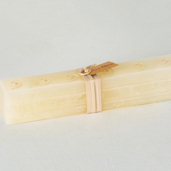 Vance Kitira 22.75 in. White Layered Brick Decorative Candle