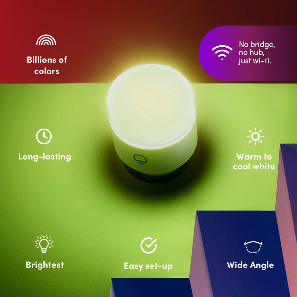 LIFX 1100 Lumens Multicolor Wi-Fi Smart LED Light Bulb