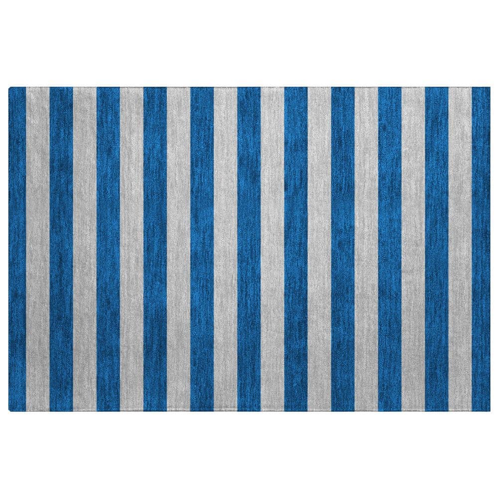 Dream Shag Premium Machine Washable Abstract ADS530 Blue 3 ft. x 4 ft. Area Rug price history on PriceWatchPro