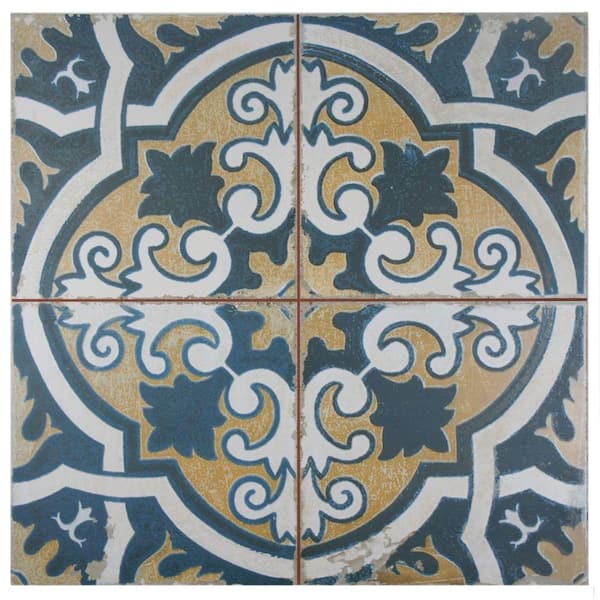 Merola Tile Kings Canarsie 17-5/8 in. x 17-5/8 in. Ceramic Floor and Wall Tile (10.95 sq. ft./Case)