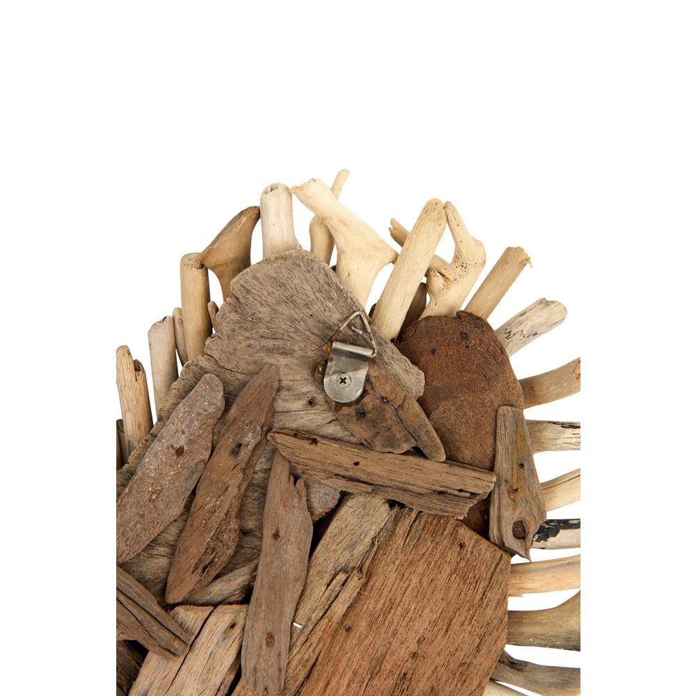 Heart Shaped Driftwood Wall Decor Sculpture, 15.5" x 15.5"