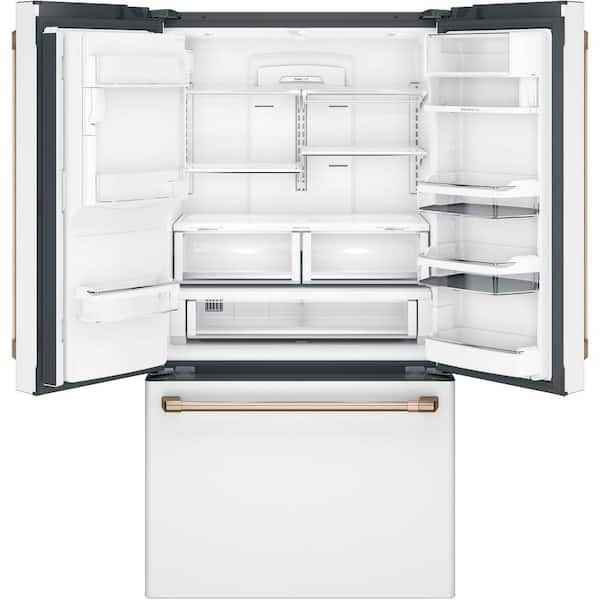 ge cafe white counter depth refrigerator