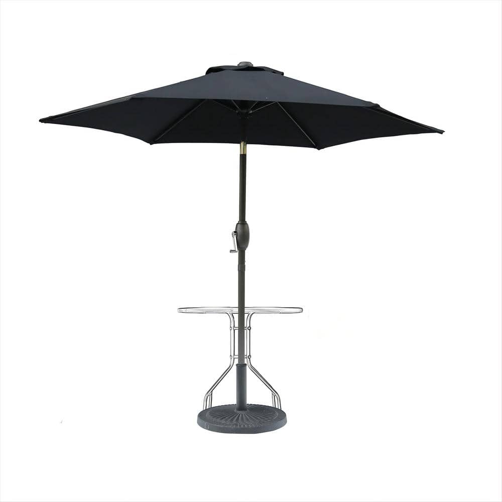 7.5 ft. x 7.5 ft. Patio Umbrella with Crank and Push Button Tilt Patio Umbr