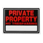 10 in. x 14 in. Aluminum Private Property Sign