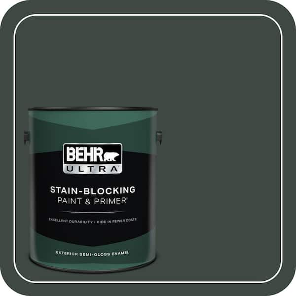 BEHR ULTRA 1 gal. #PPF-54 Trellised Ivy Semi-Gloss Enamel Exterior Paint & Primer