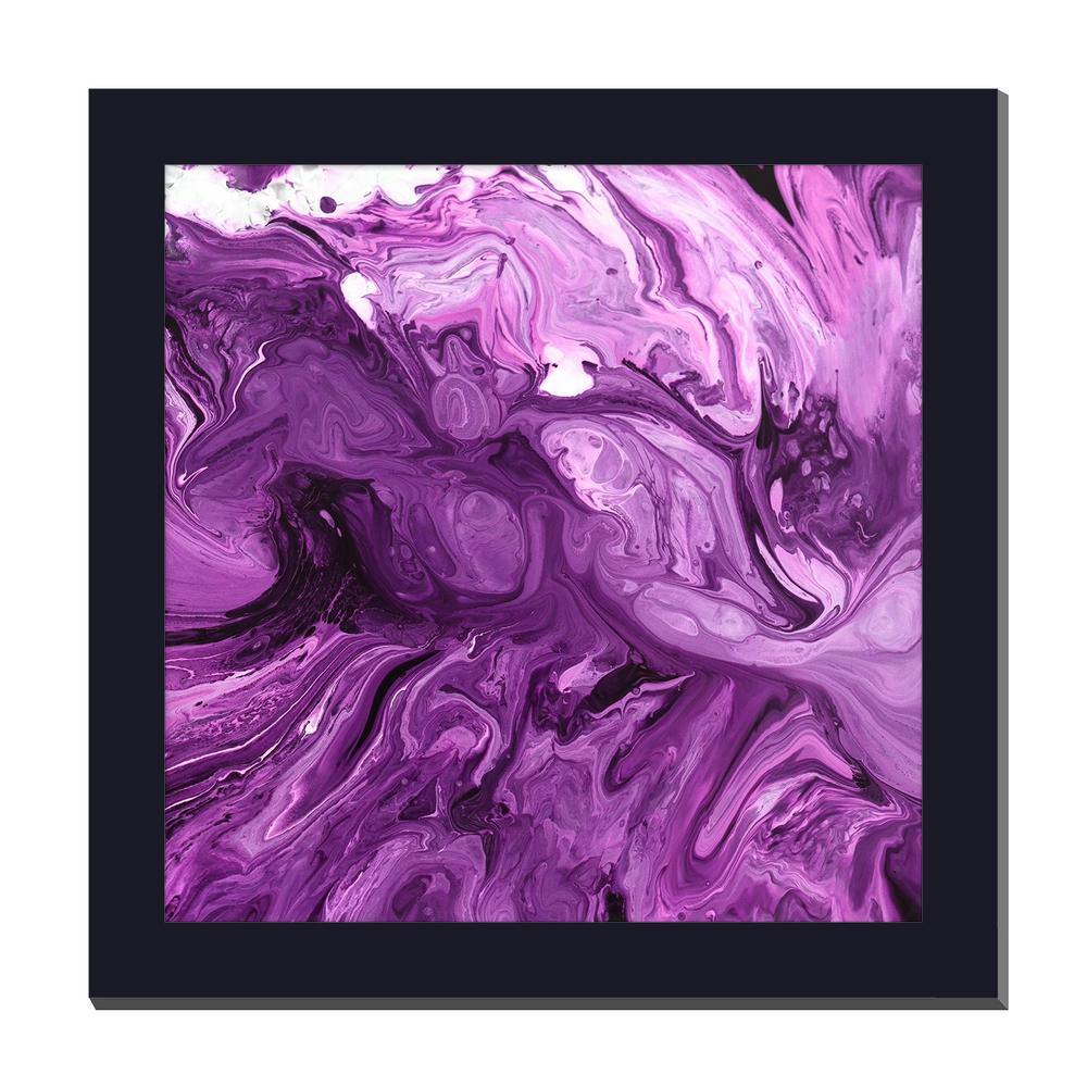 Premium AI Image  Frame of Construction Paper Black and Blank Vibrant  Purple Color Conc Calm Scene Natural Art