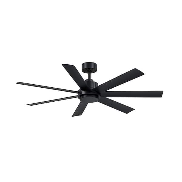 Pendry 56 in. Indoor/Outdoor Black Ceiling Fan