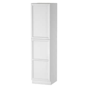 Keyport Shaker 18 in. W x 24 in. D x 96 in. H Plywood Tool-Free Ready To Assemble Pantry Kitchen Cabinet in White