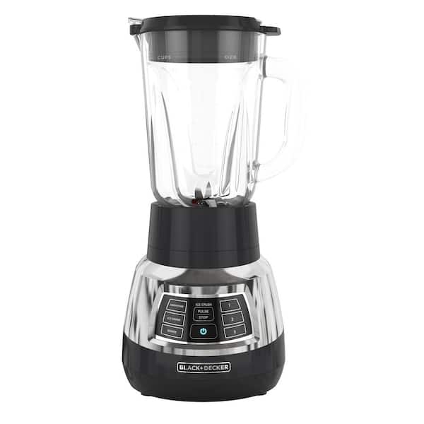 BLACK+DECKER Power Crush, 40 oz, 3 speed, Black Blender, Vortex technology, 3 functions