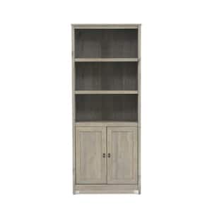 71.5 in. Mystic Oak Faux Wood 5-shelf Standard Bookcase with Doors