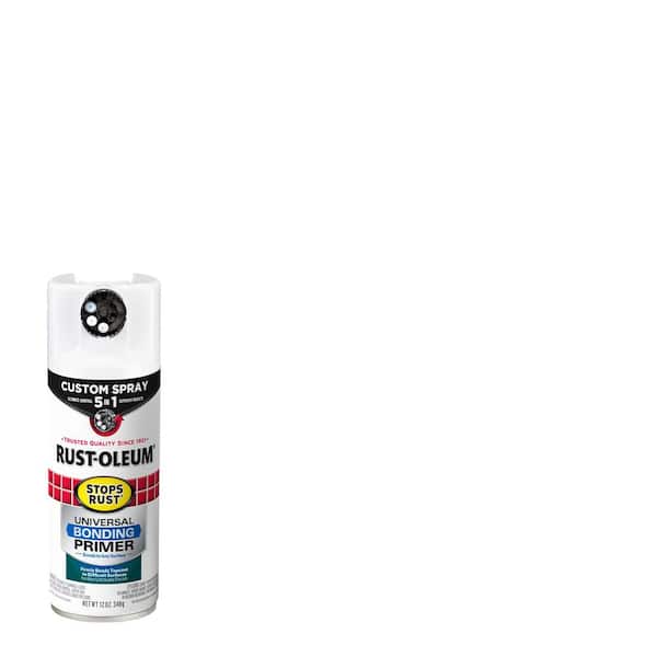 Rust-Oleum Stops Rust 12 oz. Custom Spray 5-in-1 Flat White Universal Bonding Primer Aerosol Spray (Case of 6)