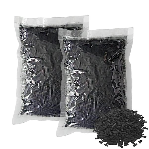 Justincity Activated Charcoal Filter Refill for Kitchen Waste Composters Odor-Absorbing Replacement Carbon Compatible 2-Pack