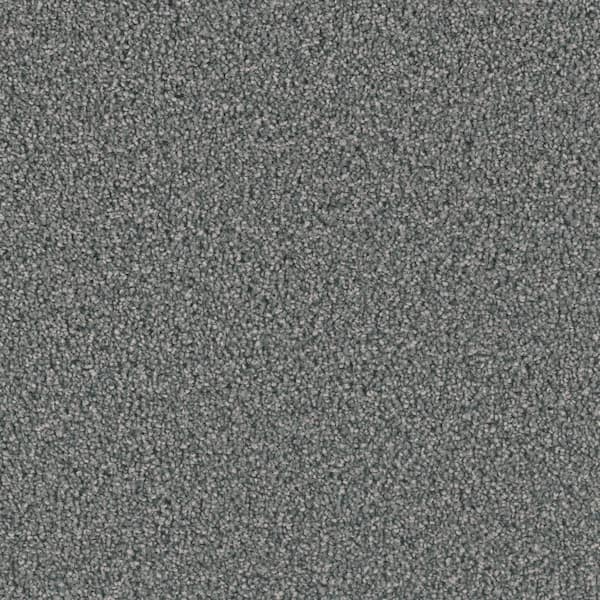 Home Decorators Collection Delicate Flower  - Wispy - Gray 40 oz. SD Polyester Texture Installed Carpet