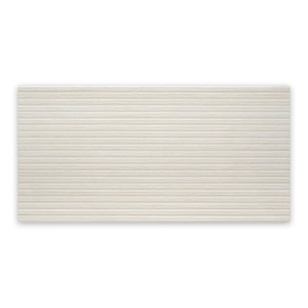 Bois 4 in. x 5 in. Matte Pearl White Porcelain Large Format Wall and Floor Tile Sample