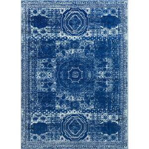 Bromley Wells Navy Blue 8 ft. x 11 ft. Area Rug