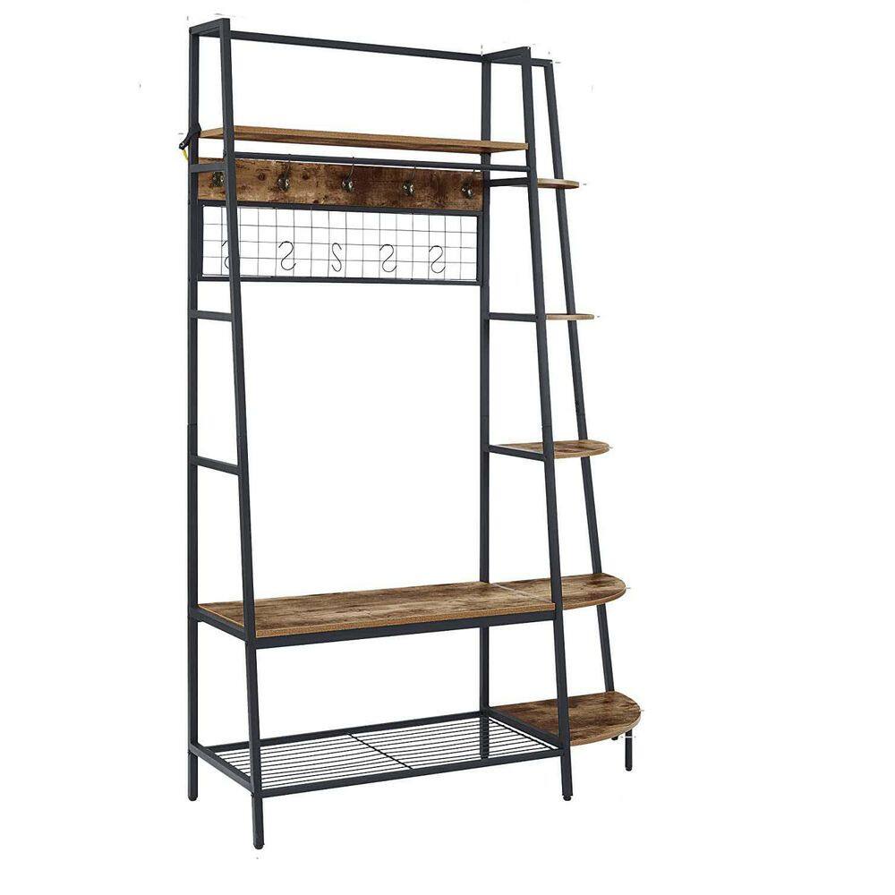 17 Stories Hall Tree 47.24'' Wide with Bench and Shoe Storage