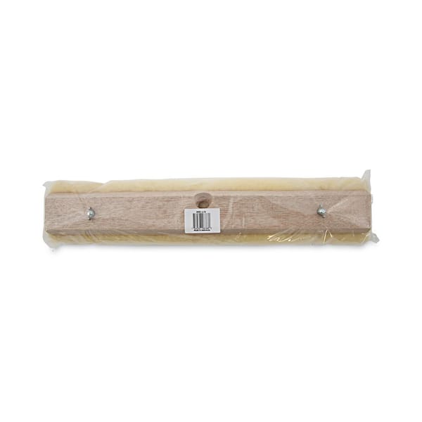 Mop Head, Finish Applicator, Lambswool, 18-Inch, White Mop Head, Finish Applicator, Lambswool, 18-Inch, White
