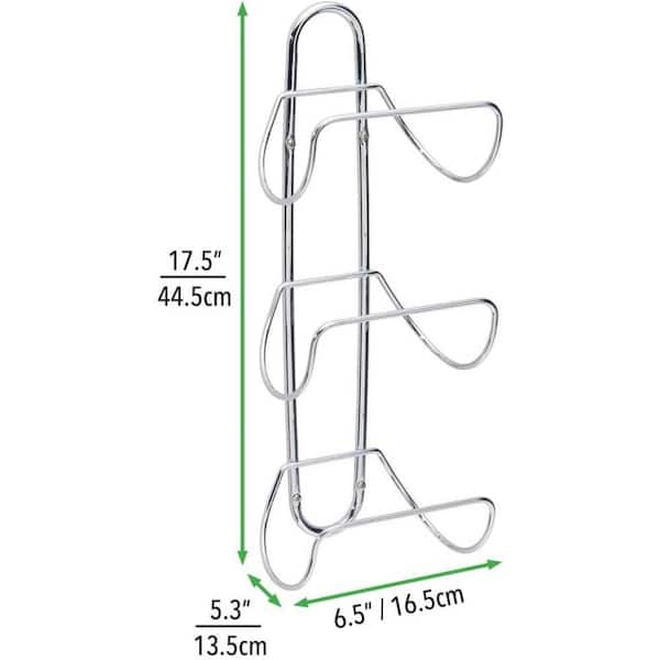 Dyiom Modern Decorative Metal 3-Level Wall Mount Towel Rack Holder and  Organizer for Storage of Bathroom Towels - Chrome B07929XTPN - The Home  Depot