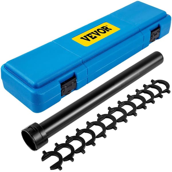 VEVOR Car Inner Tie Rod Tool Kit 13 Pcs Drive Tube Tie Rod Removal Tool 1/2 in. Crowfoot Adapters Steel Heavy-Duty for Vehicle